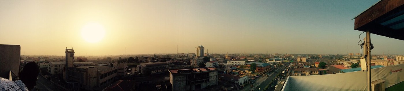 Lagos mainland in the evening